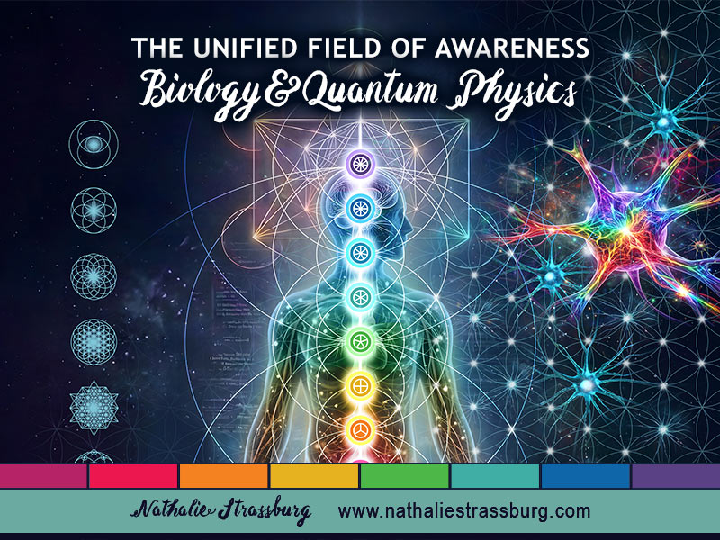 Featured blog post image for The Unified Field of Awareness: Where Biology Meets Quantum Physics featuring the Unified Field of Awareness poster artwork by Nathalie Strassburg.